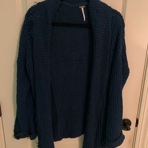 Free People Blue Cardigan